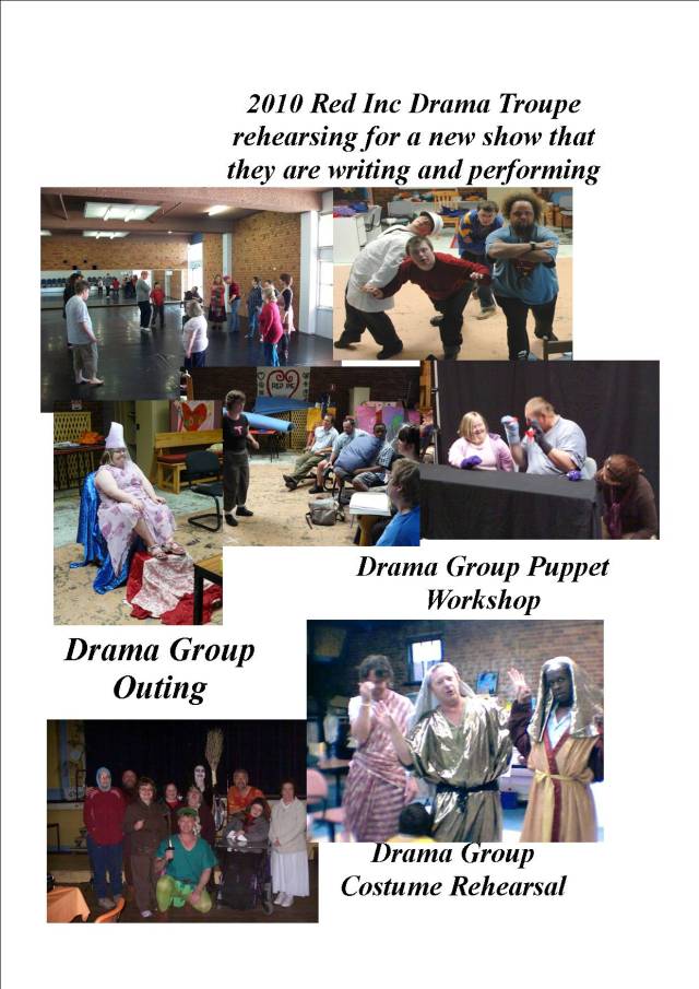 Some mixed photos of the Red Inc Drama Troupe's rehearsals and outings